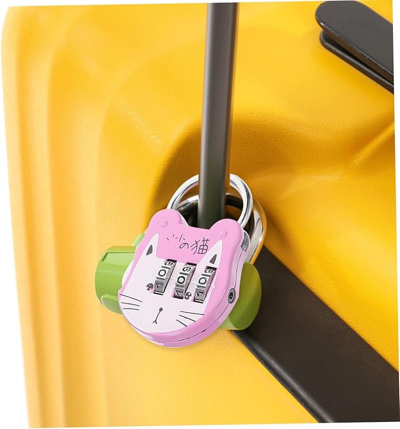 Artibetter 8 Pcs Mini Combination Padlock Set Assorted Color 5 4x3 5cm Cute Cartoon Locker Lock - Image 5