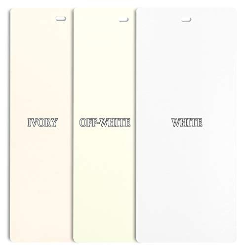 DALIX PVC Vertical Blind Replacement Slats Curved Smooth White 58.5 x 3.5 (5-Pack) - Image 5
