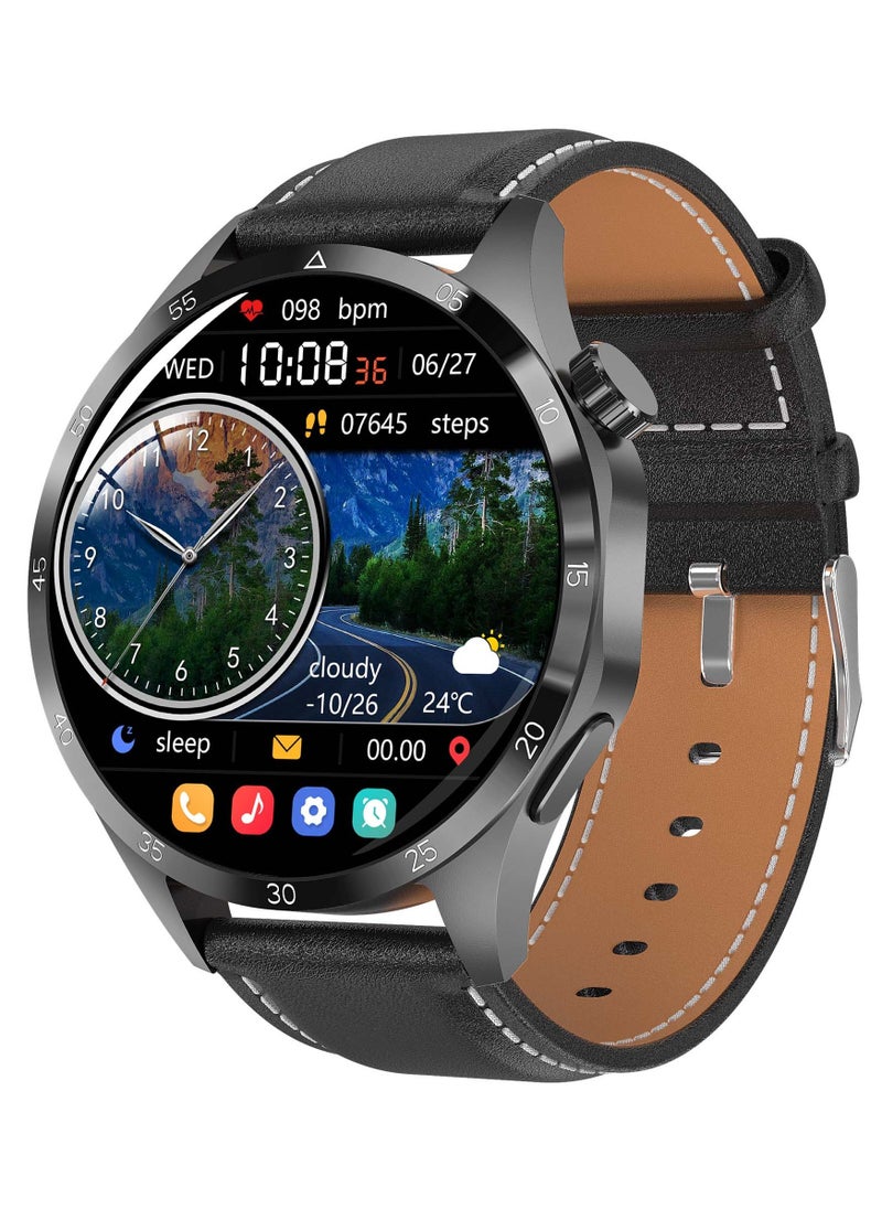 AROAQ - GT4 Pro Smart Watch Men IP68 NFC  AMOLED 360*360 HD Screen Heart Rate Bluetooth Call SmartWatch - Image 1