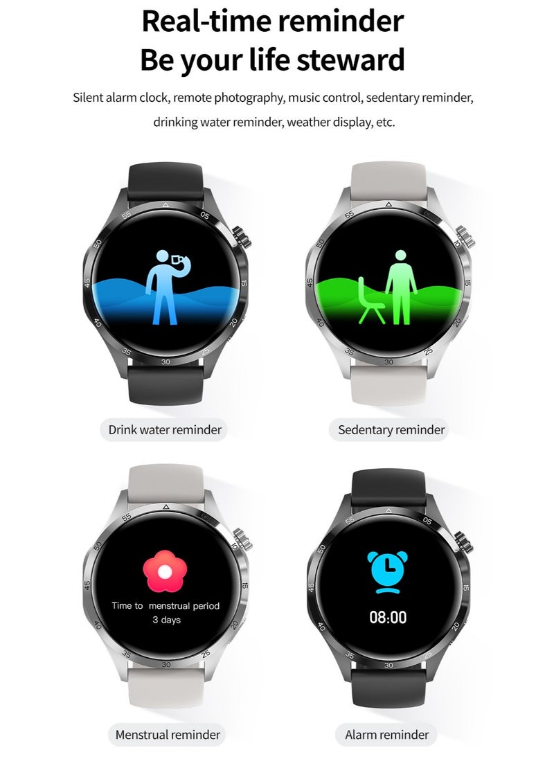 AROAQ - GT4 Pro Smart Watch Men IP68 NFC  AMOLED 360*360 HD Screen Heart Rate Bluetooth Call SmartWatch - Image 1