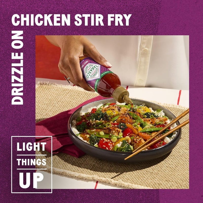 TABASCO Brand Sweet & Spicy Sauce - Mild Hot Sauce in Easy Squeeze Bottle, 11 Oz - Image 5