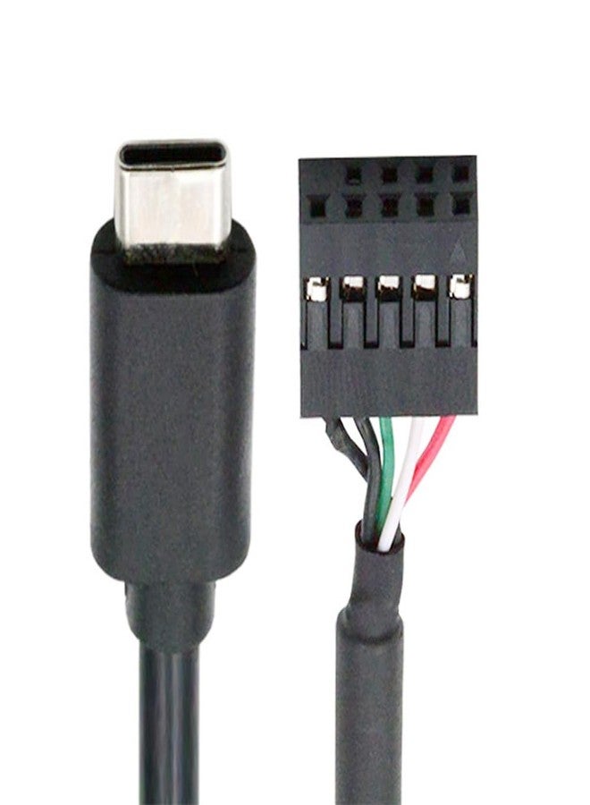 NFHK USB 2.0 Motherboard 9pin 10pin Header to Type-C USB-C Cable 50cm for Mini Monitor Sensor Panel Camera - Image 1