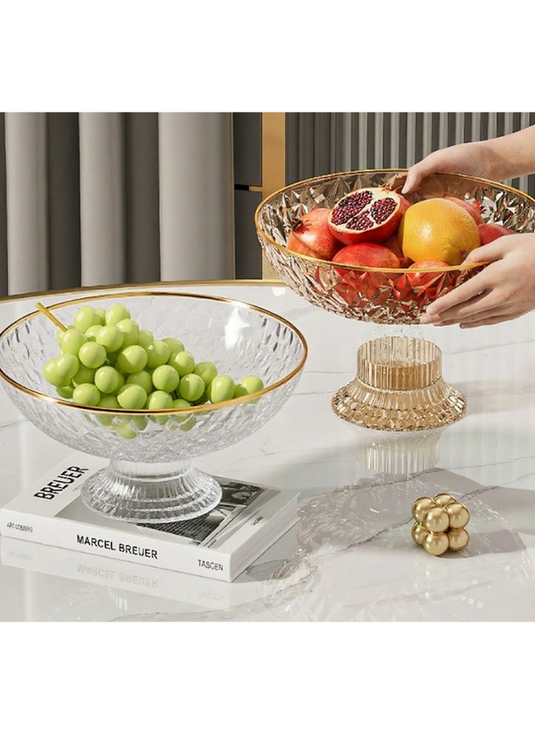 اثنين من الأوعية الفاكهة ، سلة فاكهة كونترتوب المطبخ ، وعاء السلطة مع إدراج مصفاة قابلة للإزالة ، شاشة الحلوى موقف لديكور الطاولة - Image 2