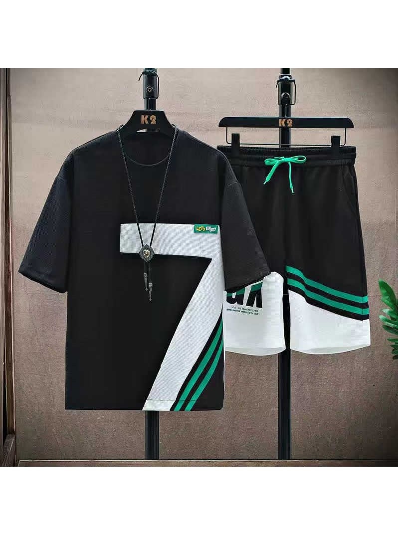 KUYING - New Fashion Versatile Short Sleeve Set - Image 1