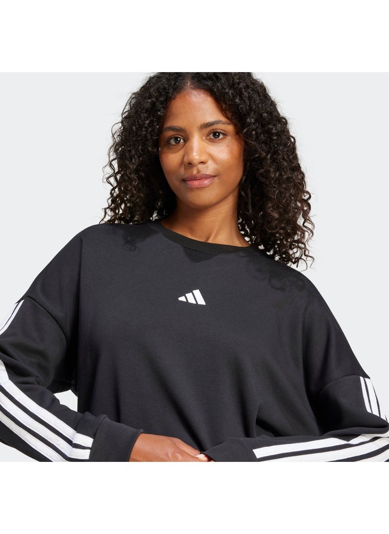 Adidas Essentials 3 Stripes French Terry Sweatshirt  - Image 3