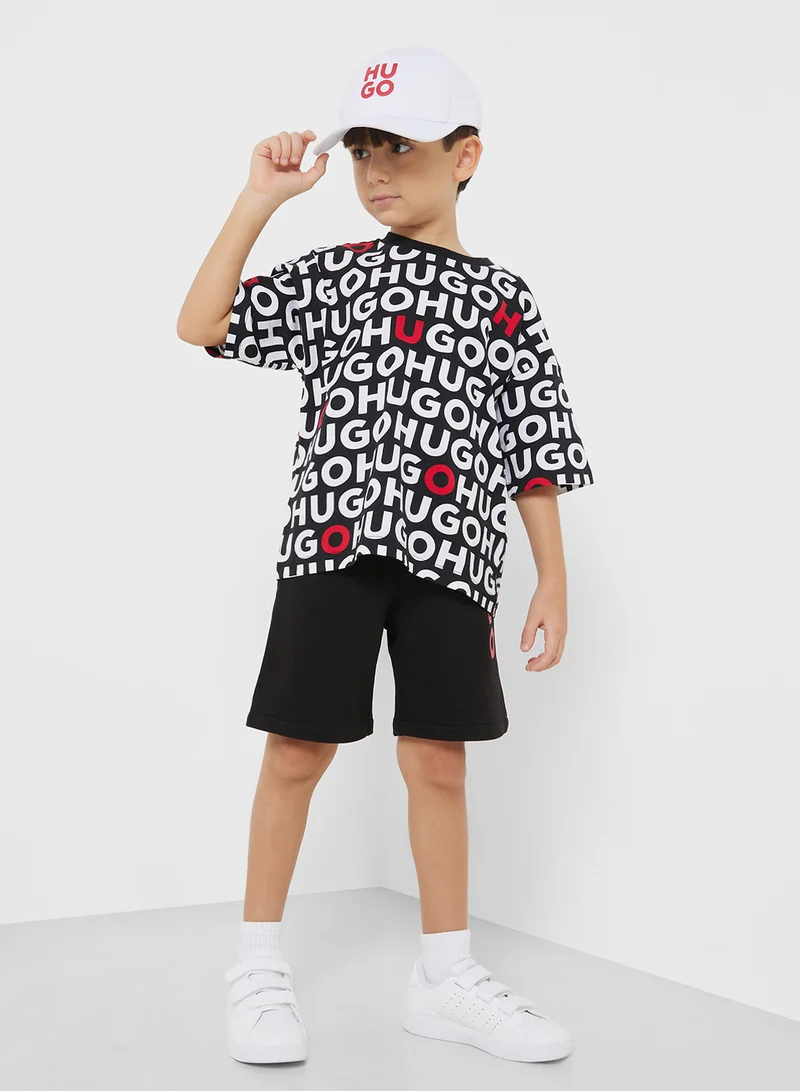 هوجو Kids Logo Shorts
