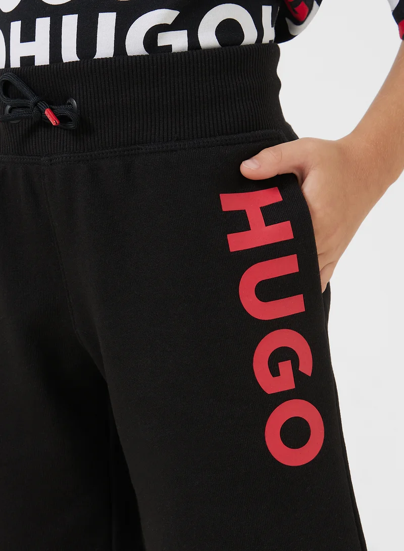 هوجو Kids Logo Shorts