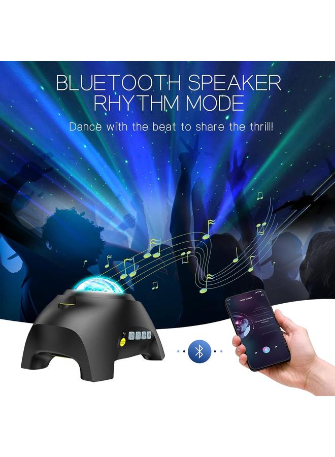 Bluejw Northern Galaxy Light Aurora Projector with 33 Light Effects, Night Lights LED Star Projector for Bedroom Nebula Lamp, Remote, White Noises, Bluetooth Speaker for Parties, Gifts, Christmas, Birthday - Image 4