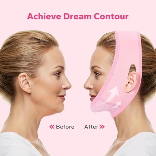 VINATOSLA Double Chin Lift Mask,Silicon V Line Lifting Face Lifting Mask Double Chin Reducer For Women And Men Tightening Skin Cheek Chin Neck Slimming Thin Belt,Jaw Exerciser, Chin Up Patch - Image 4