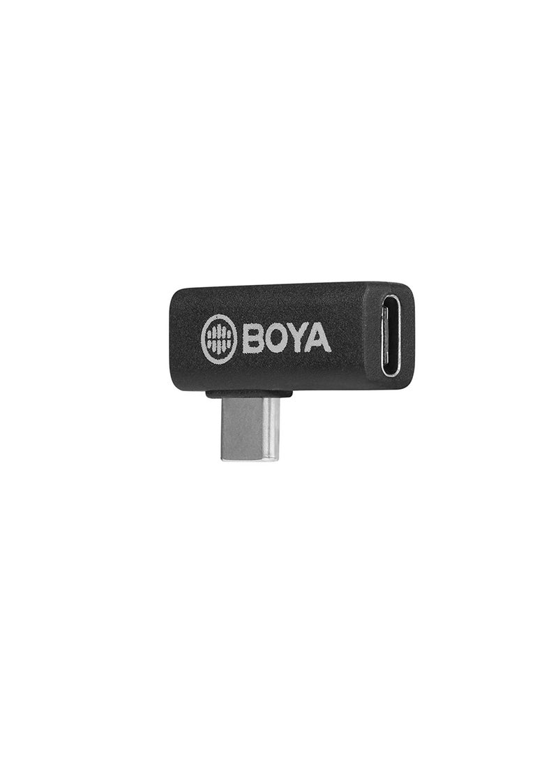 BY-K5 Type-C  (Male)  to Type-C (Female) Adapter - Black