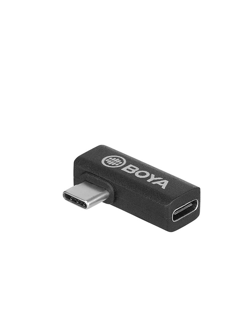 BY-K5 Type-C  (Male)  to Type-C (Female) Adapter - Black