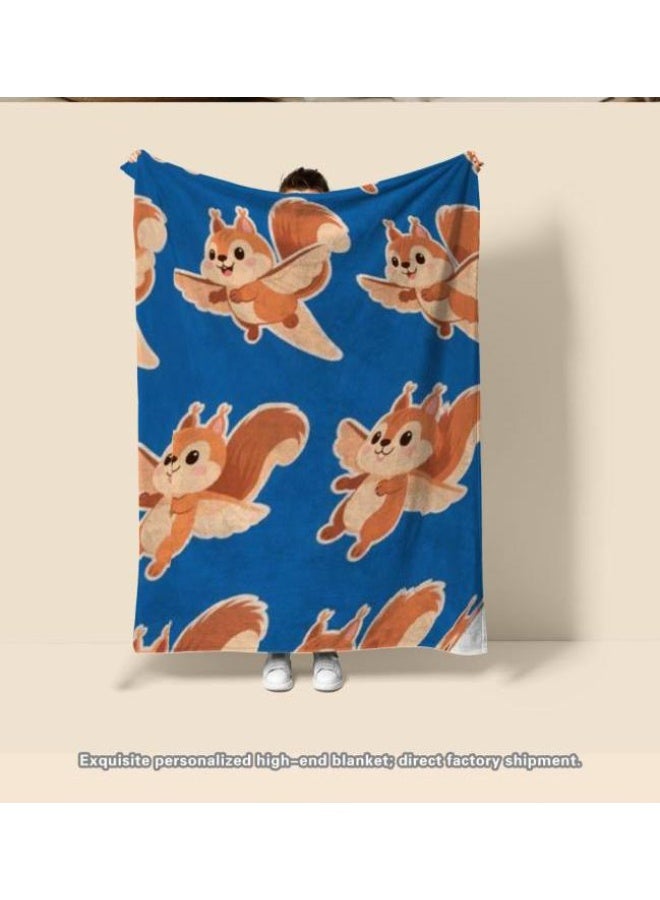 عام بطانية رقيقة من الفانيلا الكرتونية للأطفال والرضع (دافئة ومريحة، ومناسبة للنوم والألعاب) 70 سم * 100 سم - Image 2