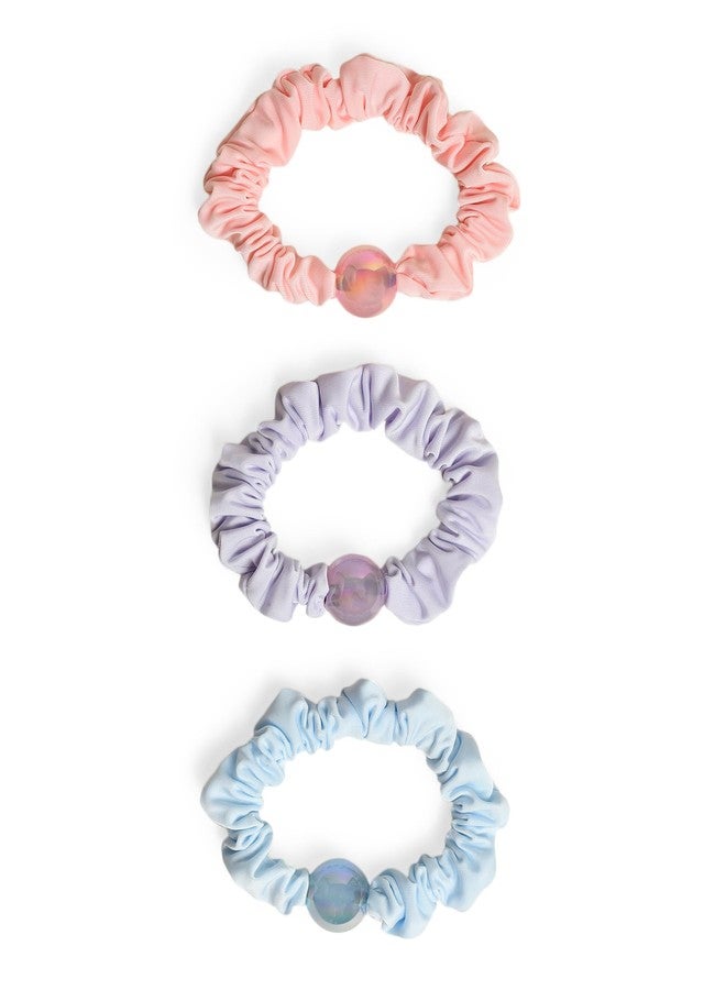 Mi Arcus Soft & Stylish Decorative Hair Scrunchies -Multicolour (Pack of 3) - Image 1
