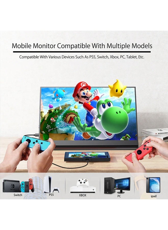 Joshberg 14.0-inch portable monitor, 2.5K resolution, laptop extended secondary screen, HDMI for screen mirroring from mobile phones/PS4/Switch - Image 4