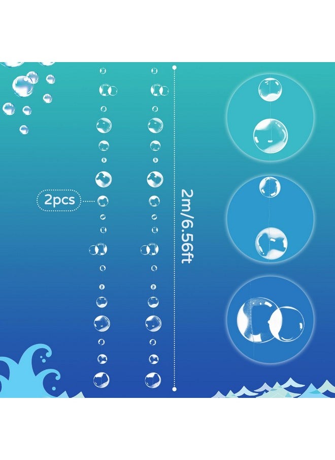زيروديكو - ديكورات حفلات ZERODECO، شبكة صيد طبيعية مع ستارة هامشية وأكاليل فقاعات للديكور البحري وحفلات القراصنة وأعياد ميلاد الأطفال وحفلات تحت البحر وديكور حورية البحر وديكور حائط الغرفة - Image 1