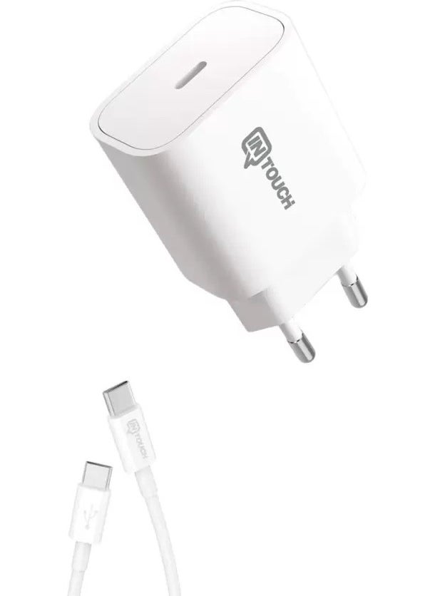 Intouch - Smarty 20W Usb-C Fast Charging Adapter and Usb-C Cable - Image 1