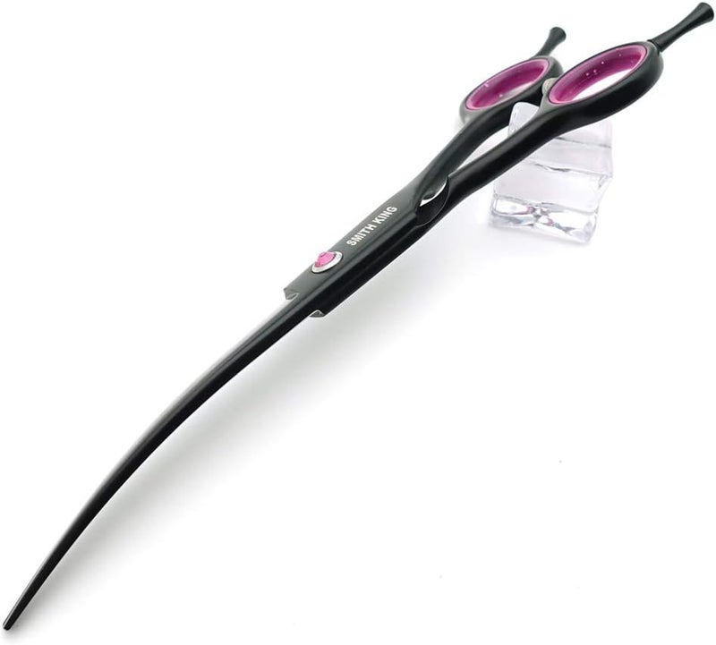 7.0 Inches Professional Dog Grooming Scissors Set - Straight, Thinning, Curved & Chunkers (4pcs with Comb) - Image 5