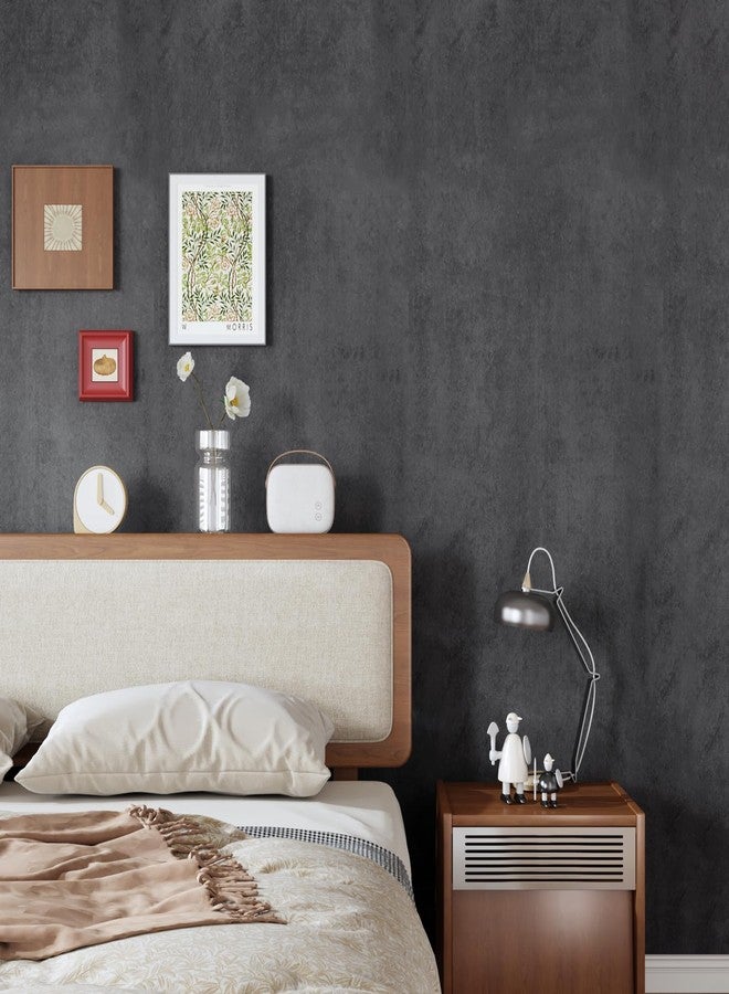 CRE8TIVE Concrete Wallpaper 24"x118" Dark Grey Wide Vinyl Cement Contact Paper for Countertop Peel and Stick Waterproof Removable Wall Mural Thickened Concrete Decorative Paper Roll for Home Furniture - Image 5