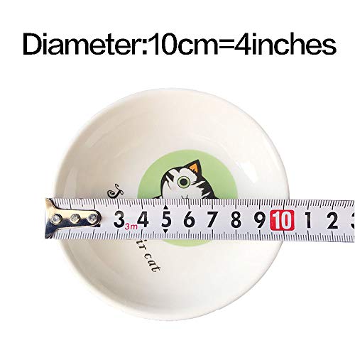 MISS TUTU 4pcs Ceramics Cat Dinner Plate Seasoning Dishes Sushi Dipping Bowl Appetizer Plate Dessert Plate,Home Decoration - Image 5