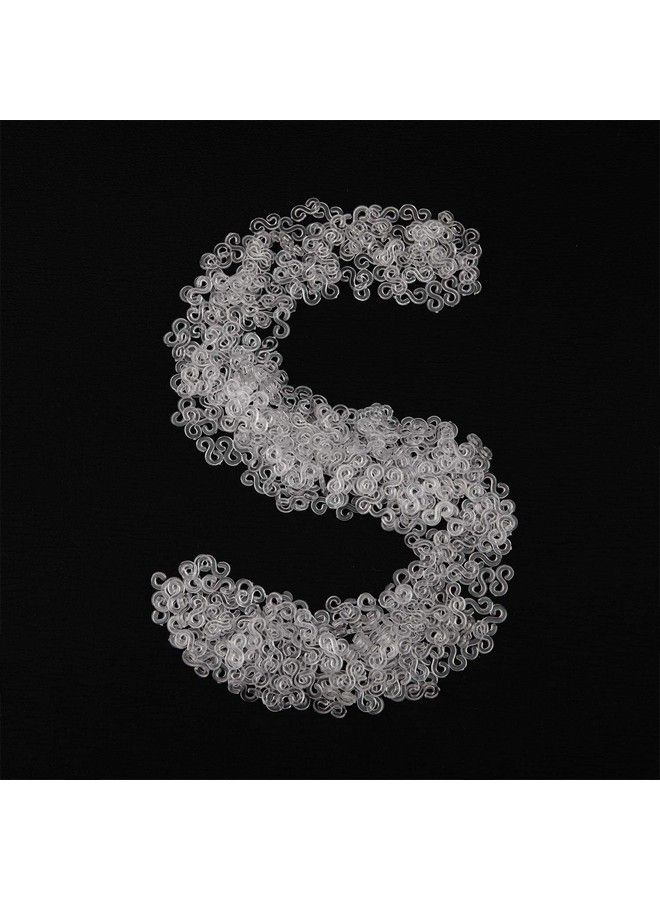 Mudder ٣٠٠ قطعة مشابك S مشابك مطاطية مشابك عصابات النسيج موصلات بلاستيكية تعبئة إضافية لمشابك الأساور (شفاف) - Image 4