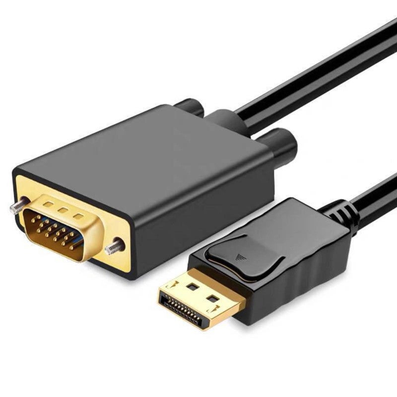 كابل محول DisplayPort إلى VGA - محول فيديو بدون فقدان - نقل إشارة مستقر - كابل VGA متين لتوصيل الشاشة للاستخدام المنزلي والمكتبي - Image 1