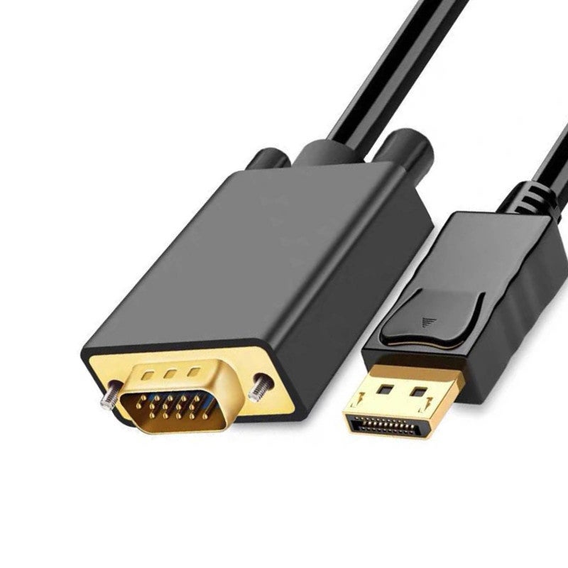 كابل محول DisplayPort إلى VGA - محول فيديو بدون فقدان - نقل إشارة مستقر - كابل VGA متين لتوصيل الشاشة للاستخدام المنزلي والمكتبي - Image 2