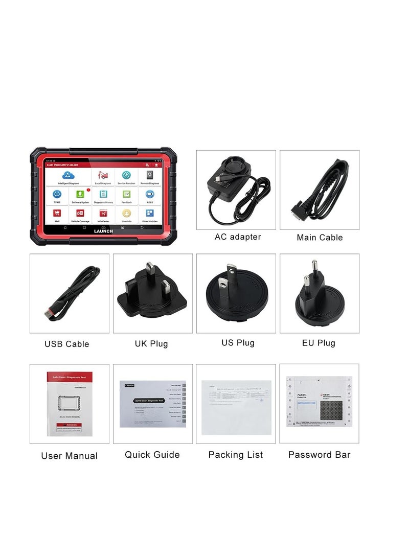 Launch - 2023 LAUNCH X431 PROS Elite OBD2 Diagnostic Device, ECU Online Coding & Bi-Directional, Complete System Diagnosis, 37+ Service Functions - Image 1