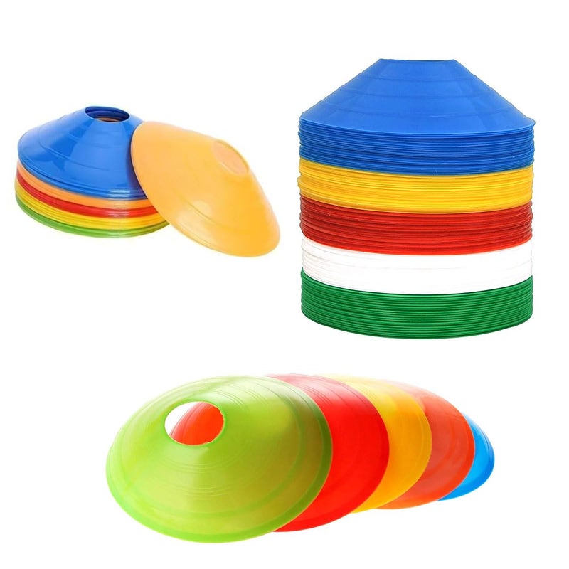 Gmefvr Cones Set |Space Marker| - Agility Soccer Cones for Training, Football, Kids, Sports, Field Cone Markers (40) - Image 1