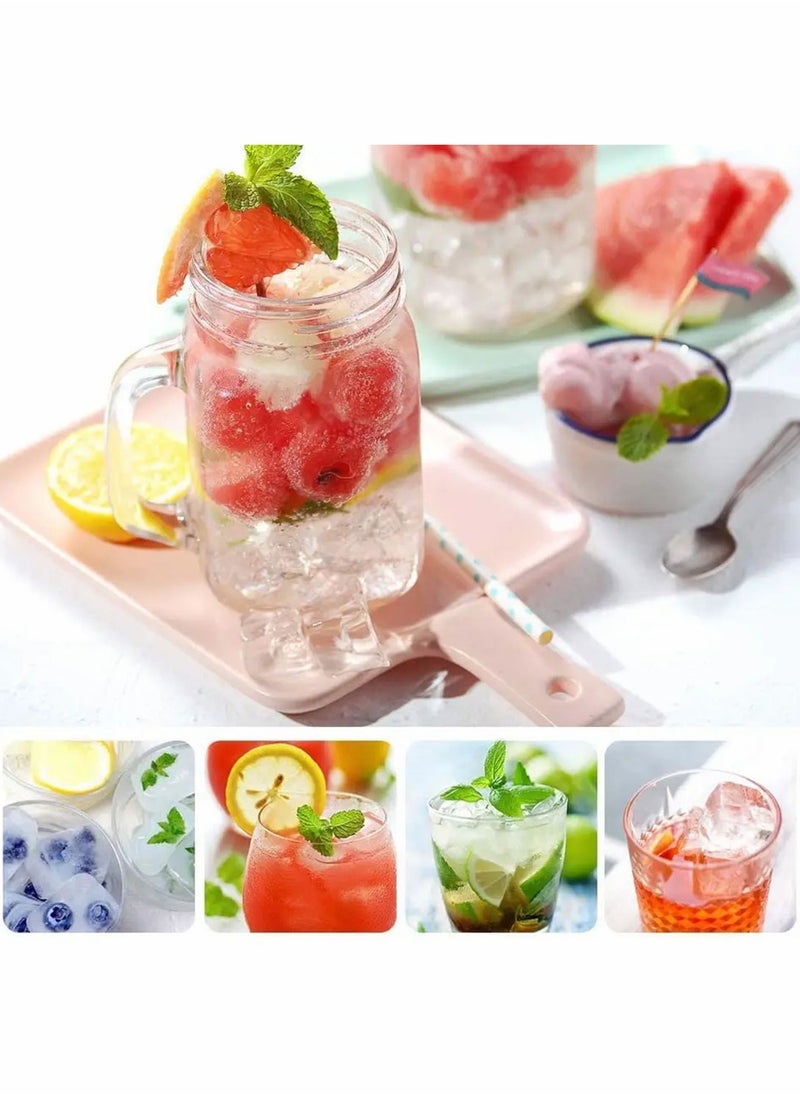 Generic - Silicone Ice Cube Tray with Removable Lid 15 Grids Square Ice Cubes Mold Blue - Image 1
