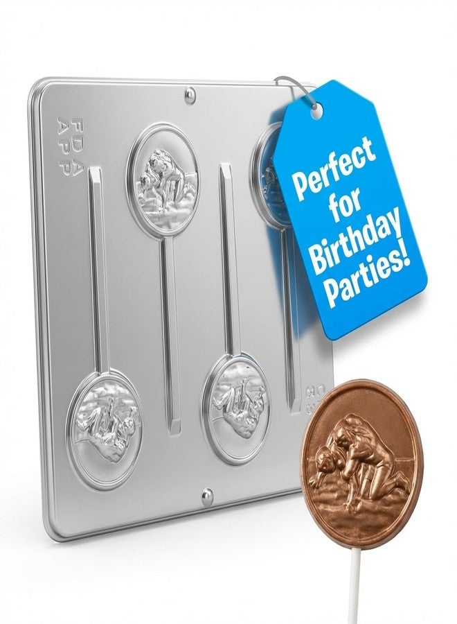 Lollipops Wrestler Wrestling Lollipop Chocolate Candy Mold 3366 - Image 2