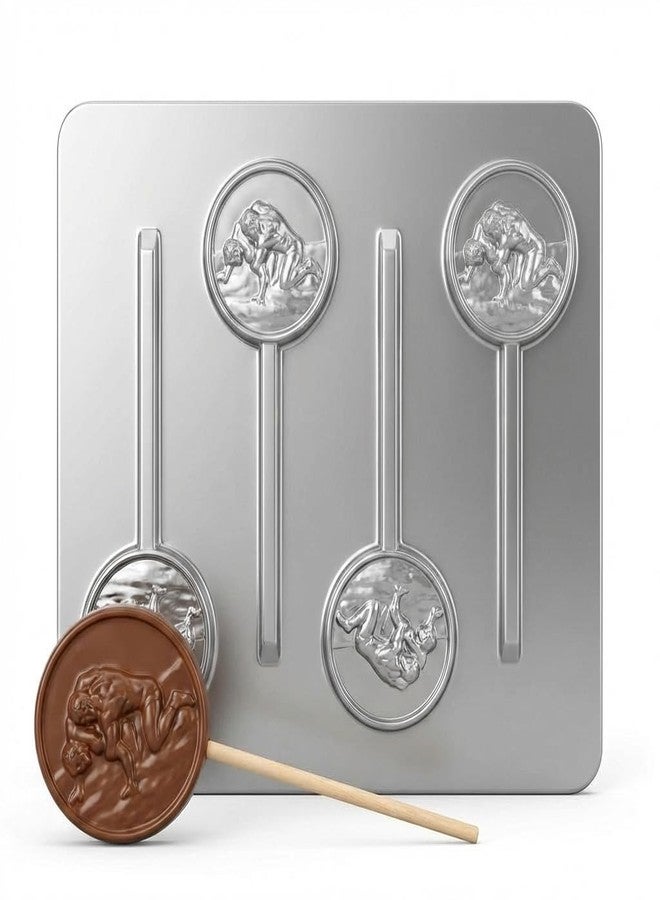 Lollipops Wrestler Wrestling Lollipop Chocolate Candy Mold 3366 - Image 1