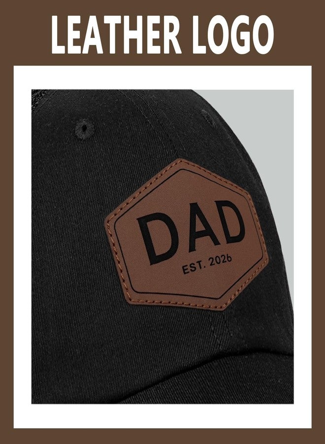 Kuyuayee Dad Est 2026 Trucker Hat Fathers Day Birthday Gifts for Father Dad Papa Daddy from Daughter Son Baseball Cap - Image 3