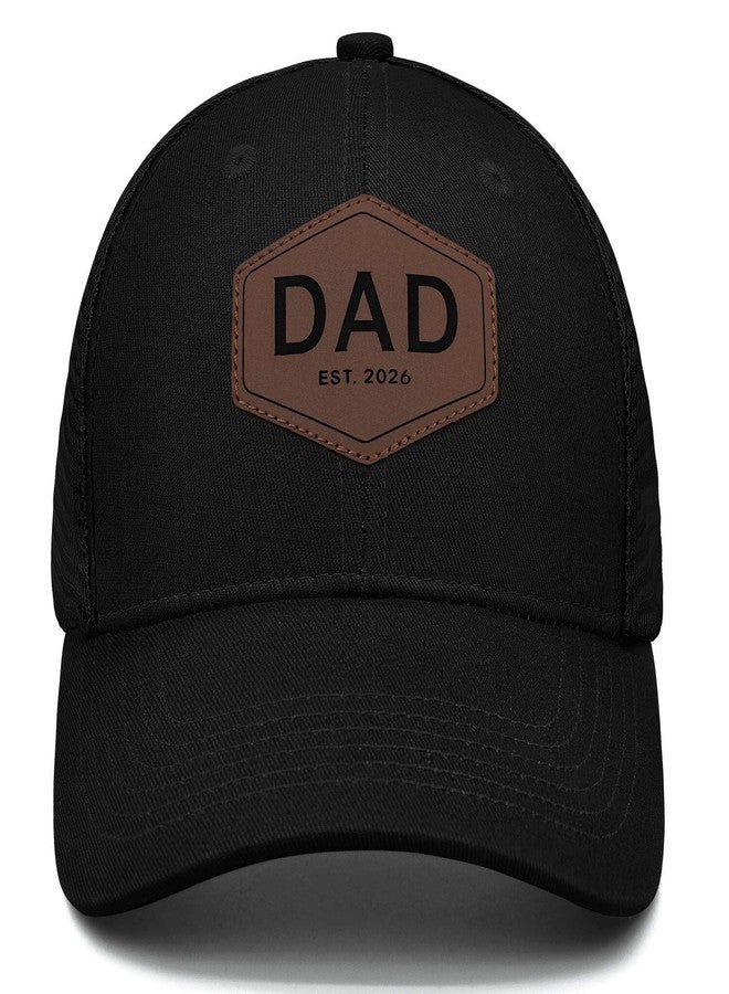 Kuyuayee Dad Est 2026 Trucker Hat Fathers Day Birthday Gifts for Father Dad Papa Daddy from Daughter Son Baseball Cap - Image 1