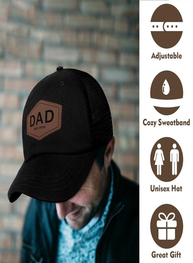 Kuyuayee Dad Est 2026 Trucker Hat Fathers Day Birthday Gifts for Father Dad Papa Daddy from Daughter Son Baseball Cap - Image 5