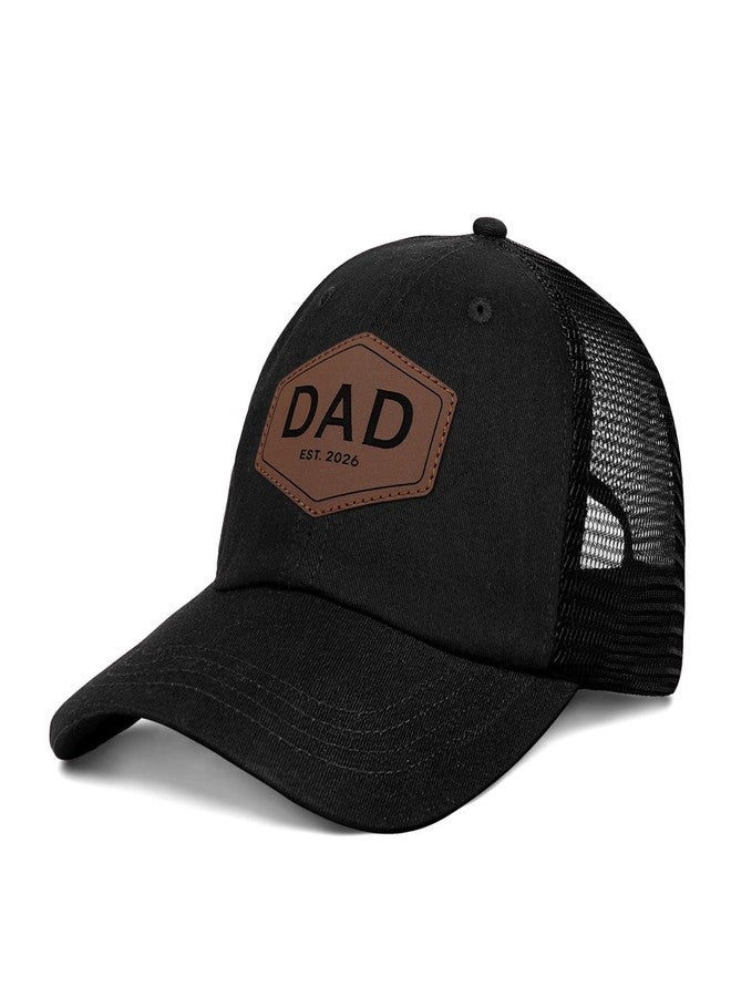Kuyuayee Dad Est 2026 Trucker Hat Fathers Day Birthday Gifts for Father Dad Papa Daddy from Daughter Son Baseball Cap - Image 2