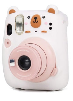 KASTWAVE Camera Case for Fujifilm Instax Mini 11, Polaroid Camera Silicone Cute Case for Boys Girls Men Women Scenery Photos Pictures (Bear)  - Image 1