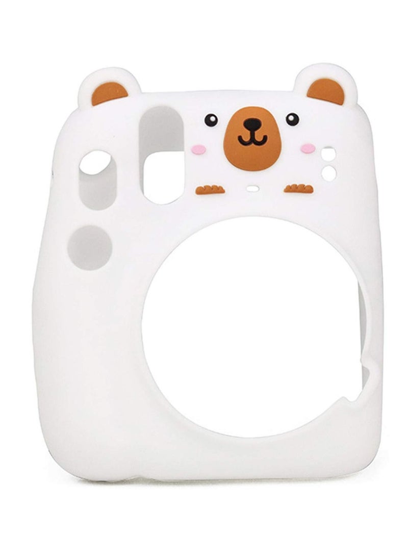 KASTWAVE Camera Case for Fujifilm Instax Mini 11, Polaroid Camera Silicone Cute Case for Boys Girls Men Women Scenery Photos Pictures (Bear)  - Image 2