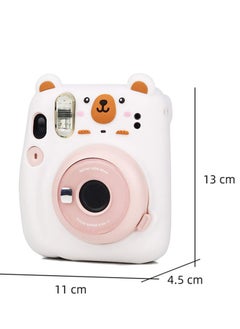 KASTWAVE Camera Case for Fujifilm Instax Mini 11, Polaroid Camera Silicone Cute Case for Boys Girls Men Women Scenery Photos Pictures (Bear)  - Image 3
