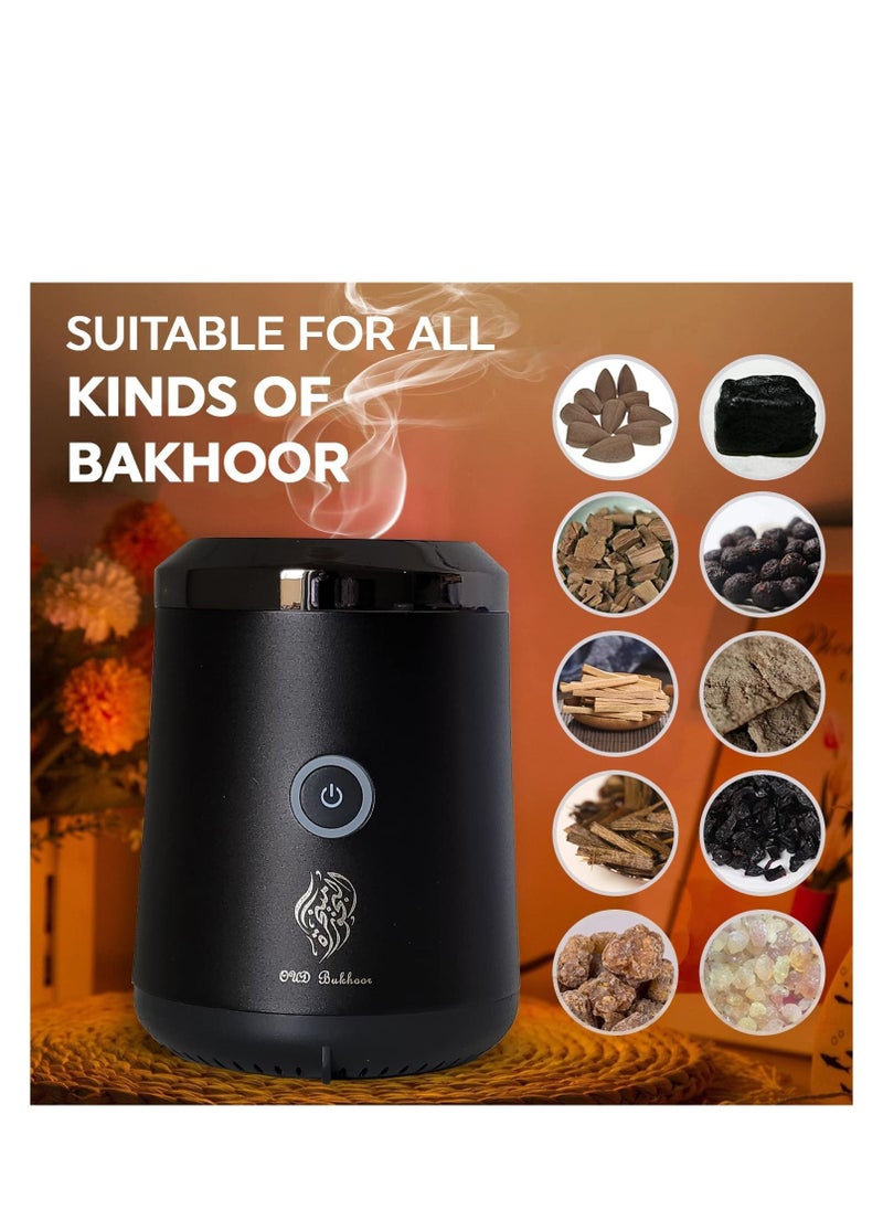 Bakhoor Electric Oud Incense Bukhoor Burner Aroma Diffuser With Long Lasting Battery Usb Rechargeable Great Gift For Home, Car, Desert Camping And Travel  - Image 3