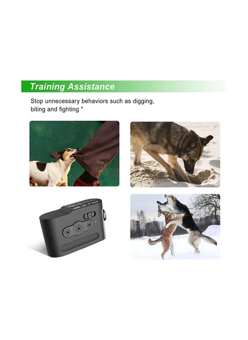 SYOSI - Sonic Anti-Barking Device, Rechargeable Bark Deterrent Ultrasonic Bark Control Device Ultrasonic Dog Behavior Aid Dual-Mode Bark Controller(Automatic Ultrasonic Anti-Barking and Manual Dog Training) - Image 1