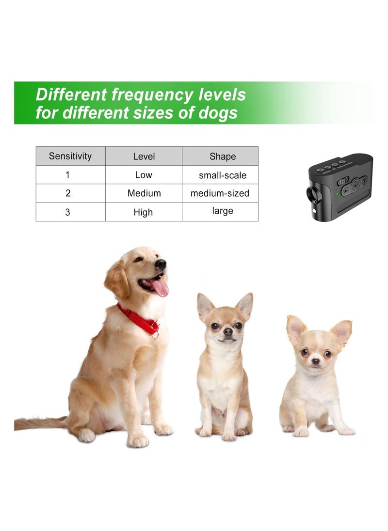 SYOSI - Sonic Anti-Barking Device, Rechargeable Bark Deterrent Ultrasonic Bark Control Device Ultrasonic Dog Behavior Aid Dual-Mode Bark Controller(Automatic Ultrasonic Anti-Barking and Manual Dog Training) - Image 1