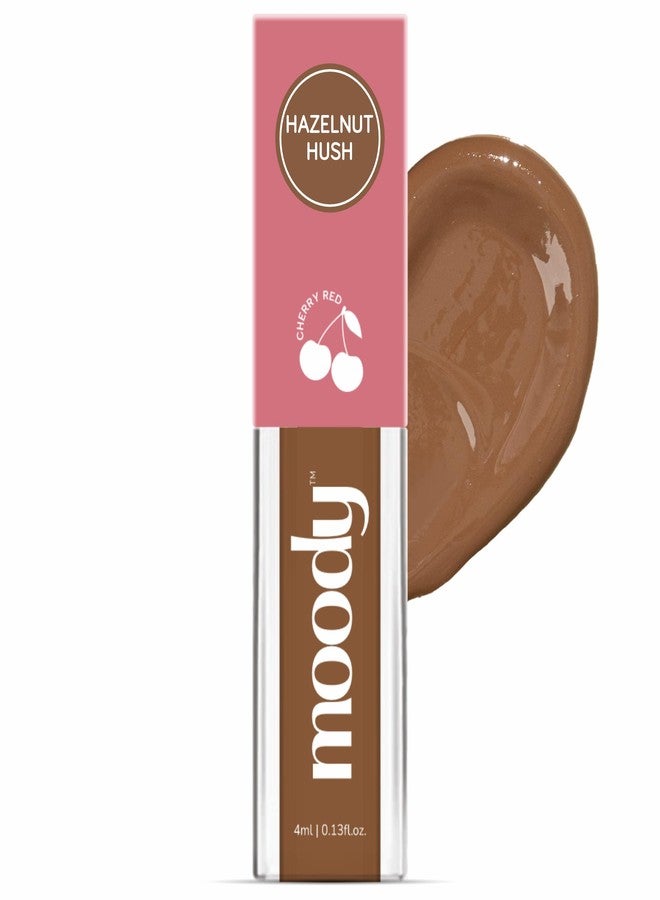  مودي أحمر شفاه سائل مطفي من مودي دريب - لون بندق ناعم، مع زيت بذور الجوجوبا وفيتامين هـ | ألوان شفاه نابضة بالحياة تدوم حتى 12 ساعة، مقاومة للانتقال | خالٍ من البارابين، 4 مل - Image 1