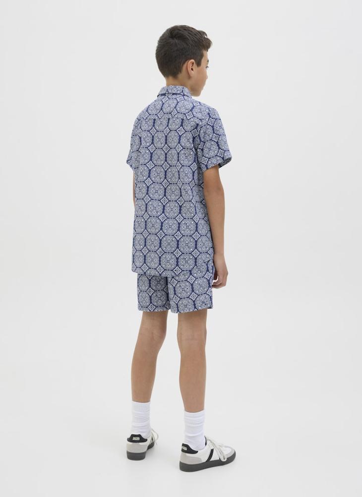 Jack & Jones Junior Kids Jorseersucker Aop Shirt  - Image 2
