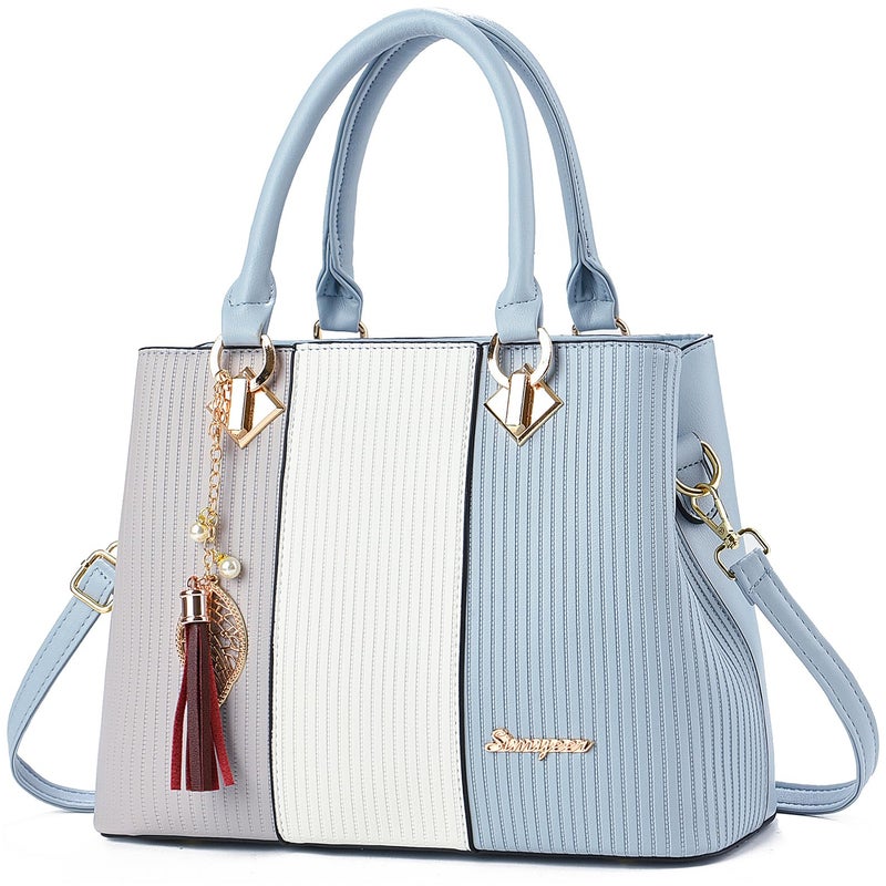 SiMYEER Purses and Handbags for Women Leather Tote Shoulder Bag Medium Satchel Purse Top Handle Bags for Ladies - Image 1