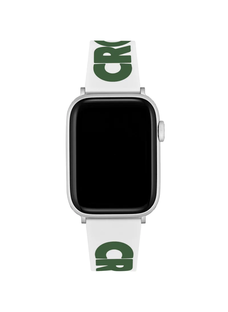 LACOSTE Unisex Croc Print Silicone Apple Watch Strap