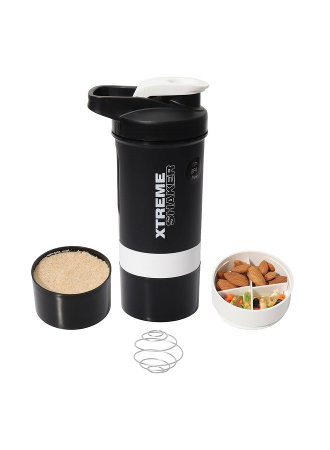 JAYPEE PLUS Jaypee Plus Xtreme Shaker Gym Shaker for Protein Shake Shaker Bottles for Protein, Preworkout Shaker BCAA Shake, Protein Shaker Bottle for Gym Men and Women BPA-Free 700 ml Black White - Image 4
