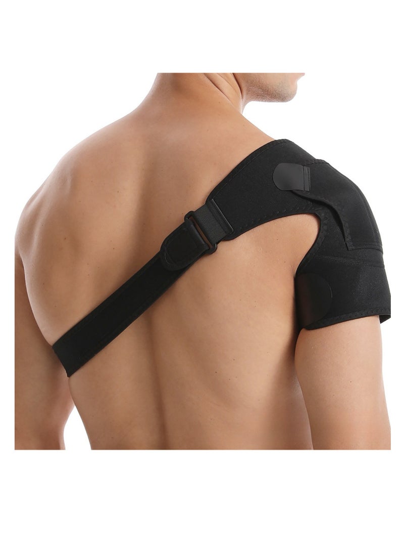 NOVOLAN Sports Shoulder Pads Sports Shoulder Support, Ice Pack Compatibility, Adjustable Pressure and Support, Enhanced Stability & Protection, Comfortable & Breathable Material, Basketball Tennis - Image 1