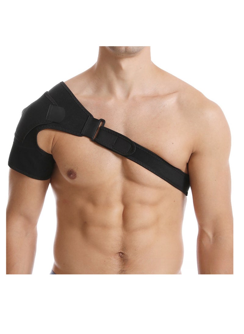 NOVOLAN Sports Shoulder Pads Sports Shoulder Support, Ice Pack Compatibility, Adjustable Pressure and Support, Enhanced Stability & Protection, Comfortable & Breathable Material, Basketball Tennis - Image 2
