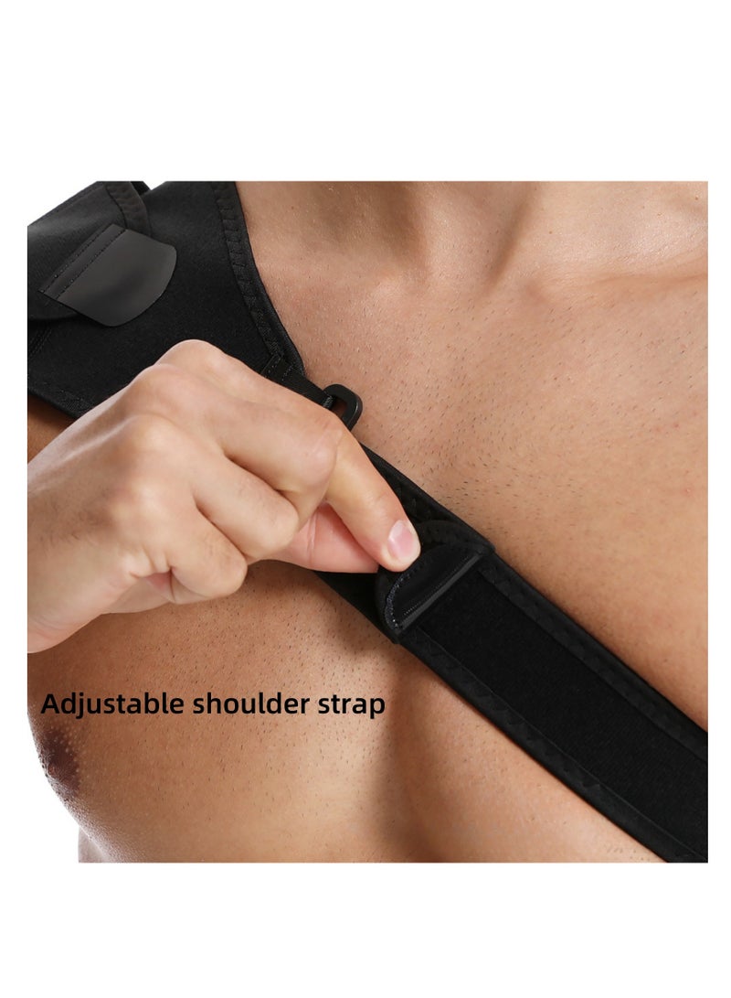 NOVOLAN Sports Shoulder Pads Sports Shoulder Support, Ice Pack Compatibility, Adjustable Pressure and Support, Enhanced Stability & Protection, Comfortable & Breathable Material, Basketball Tennis - Image 3