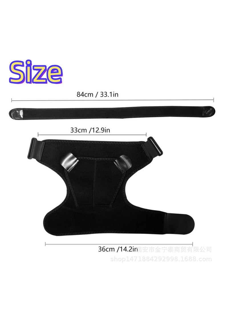 NOVOLAN Sports Shoulder Pads Sports Shoulder Support, Ice Pack Compatibility, Adjustable Pressure and Support, Enhanced Stability & Protection, Comfortable & Breathable Material, Basketball Tennis - Image 4